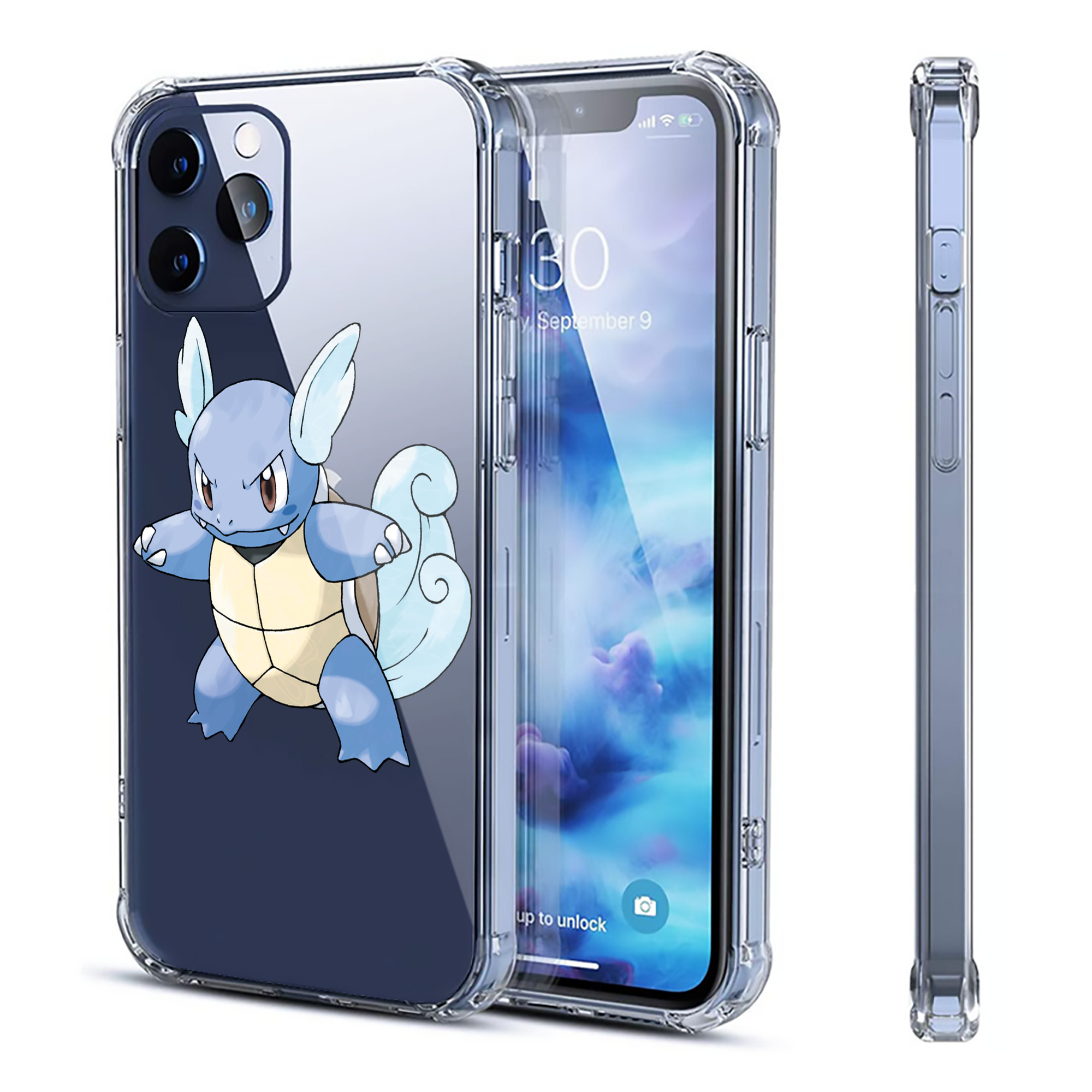 （画像用） ポケットモンスター Pokémon 【iPhone 12シリーズ対応】透明スマホケース（クリアソフトケース）